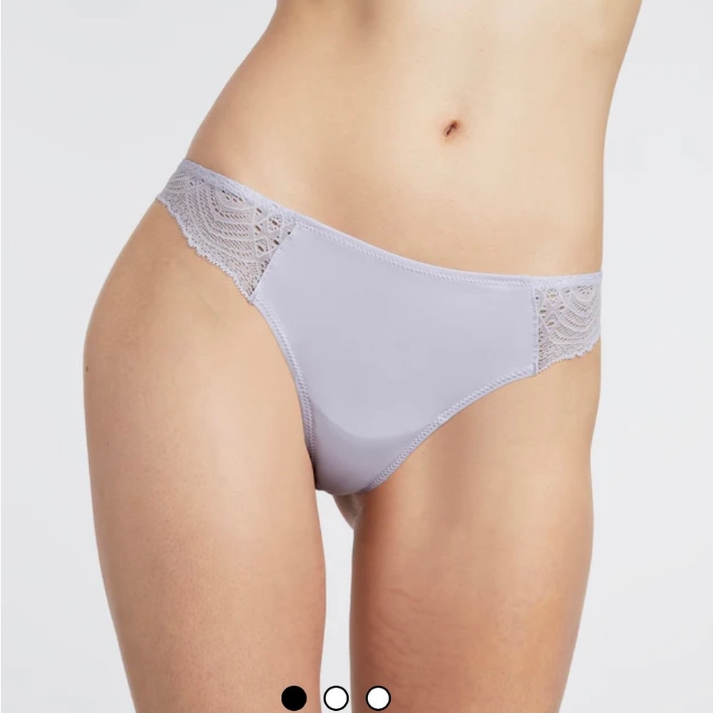 Pepper Smooth Lace Thong, small, dew